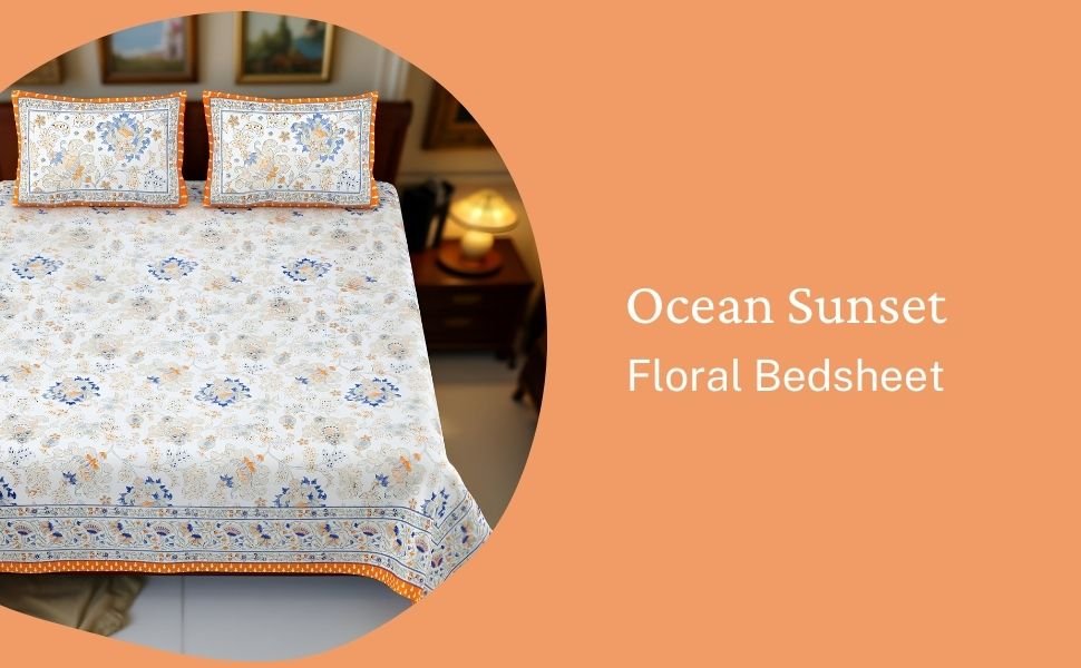 Ocean Sunset Bedsheet