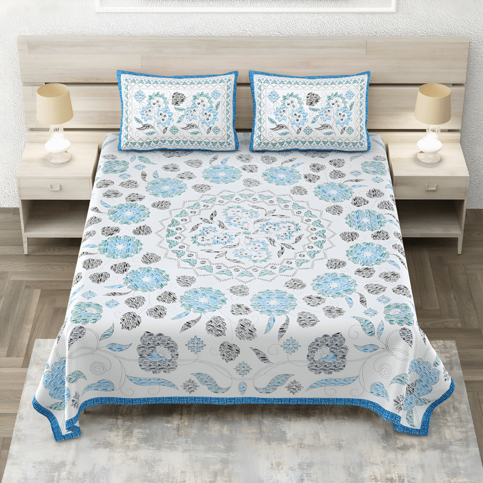 Blue Heaven Bedsheet Cover