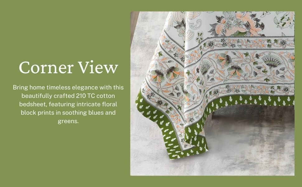 Olive Bloom Bedsheet