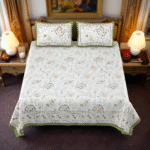 Olive Bloom Bedsheet by Snug Hugs