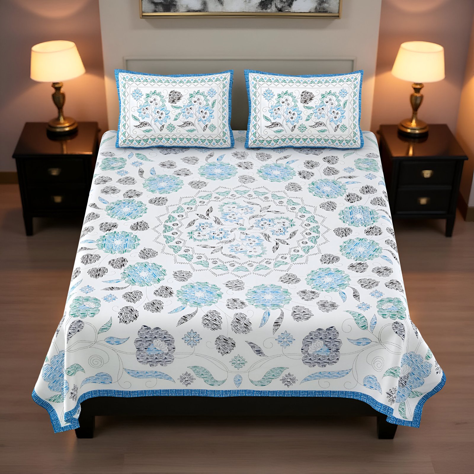 Blue Heaven Bedsheet