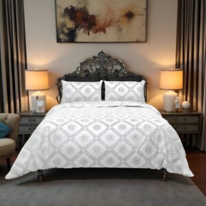 Black & White Square Bedsheet Cover