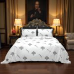 Black & White Print Bedsheet by Snug Hugs