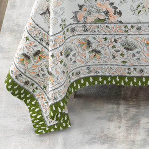 Olive Bloom Bedsheet Design