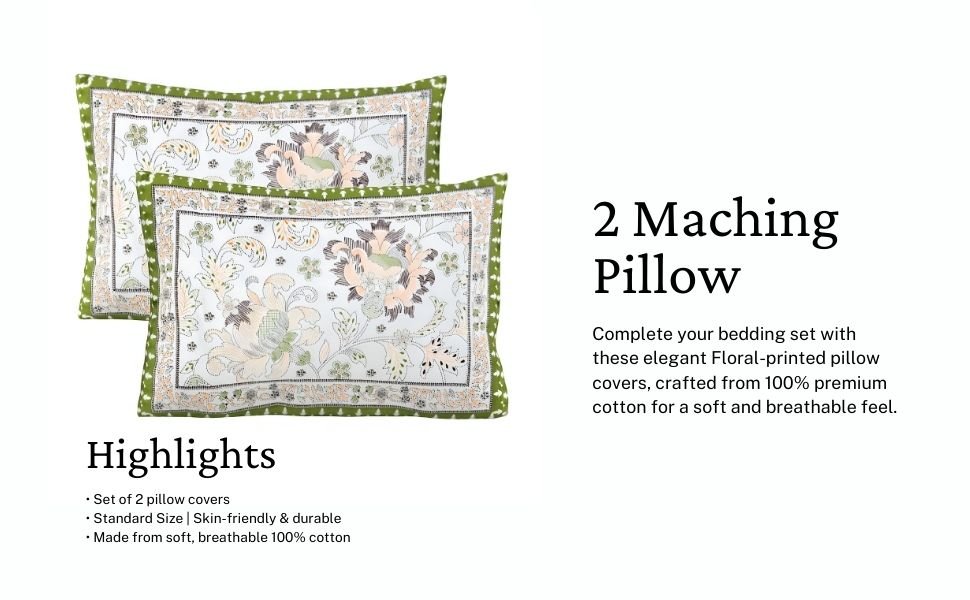 Olive Bloom Bedsheet