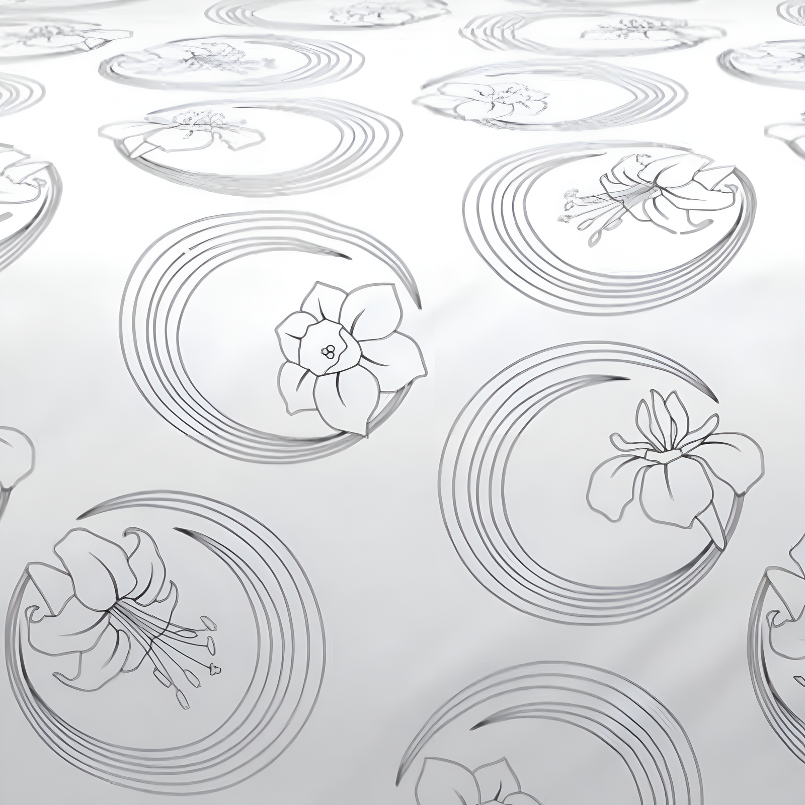 Black & White Flower Bedsheet 1