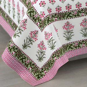 Pink Blossom Bloom Bedsheet Design