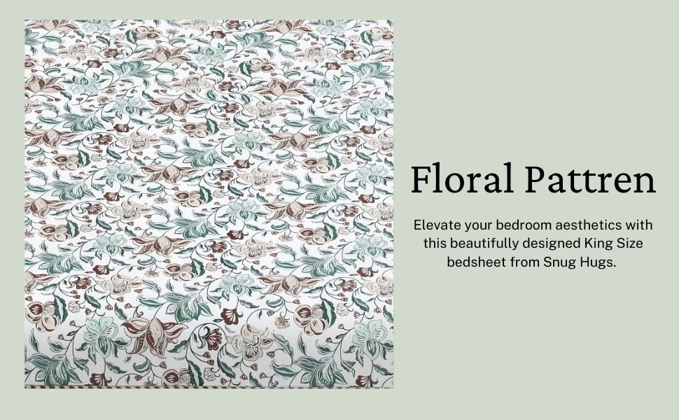 Amber Green Garden Bedsheet