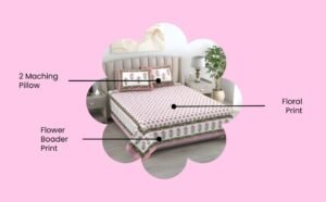 Pink Blossom Bloom Bedsheet
