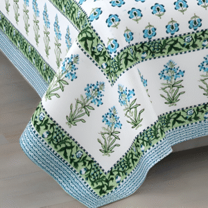 Neelkamal Blue Floral Bedsheet 4