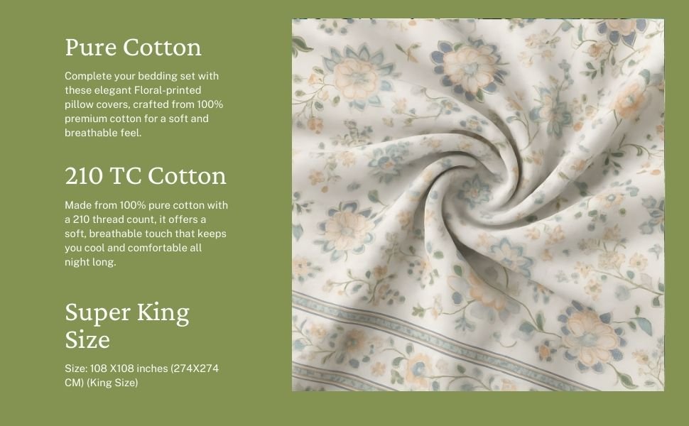 Olive Bloom Bedsheet