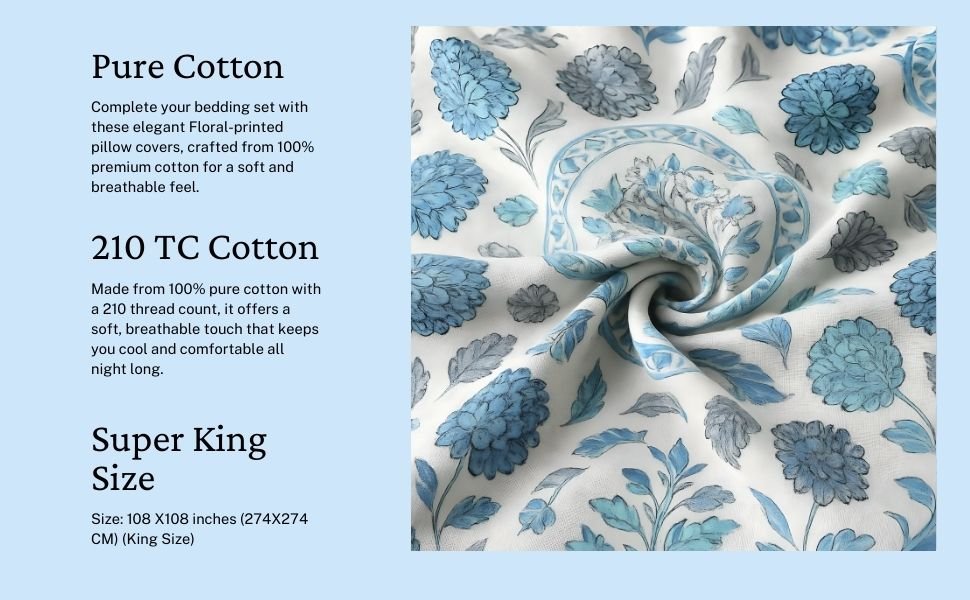 Blue Heaven Bedsheet