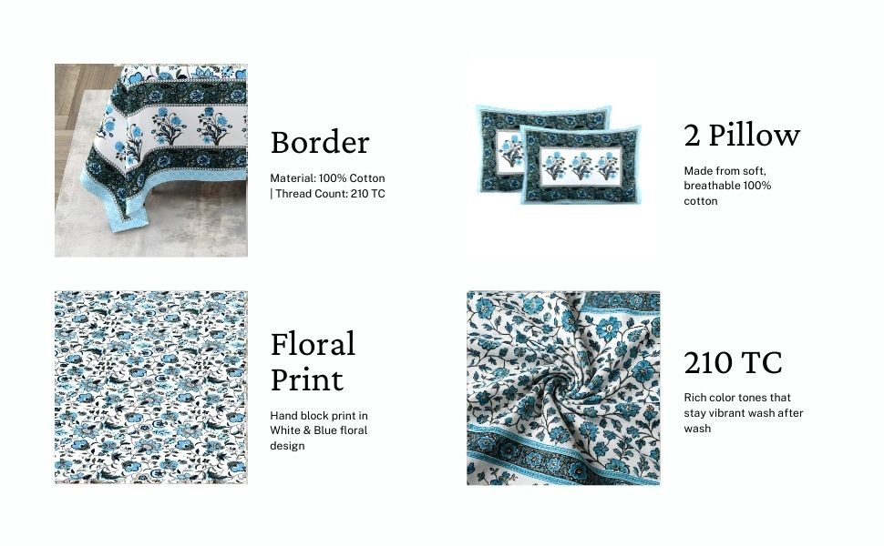 Blue Breeze Bedsheet