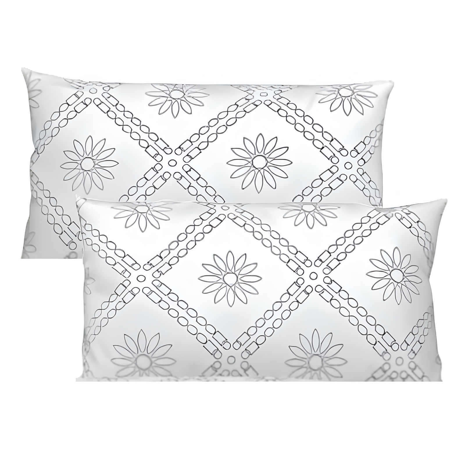 Black & White Square Bedsheet Pillow