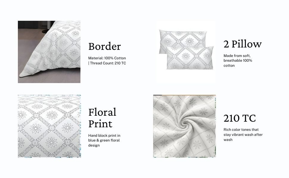 Black & White Square Bedsheet