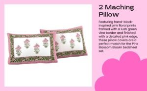Pink Blossom Bloom Bedsheet