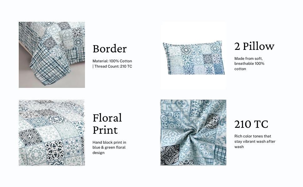 Blue Breeze Bedsheet