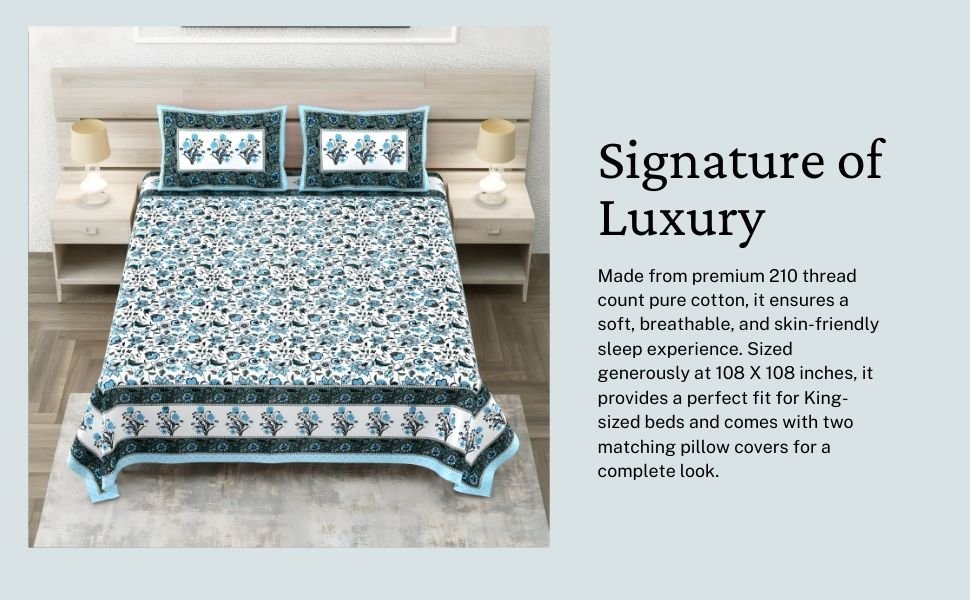 Blue Breeze Bedsheet