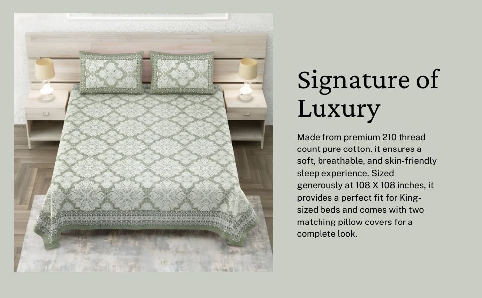 Olive Charm Bedsheet