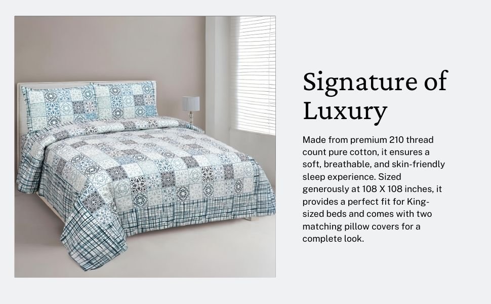 Blue Breeze Bedsheet