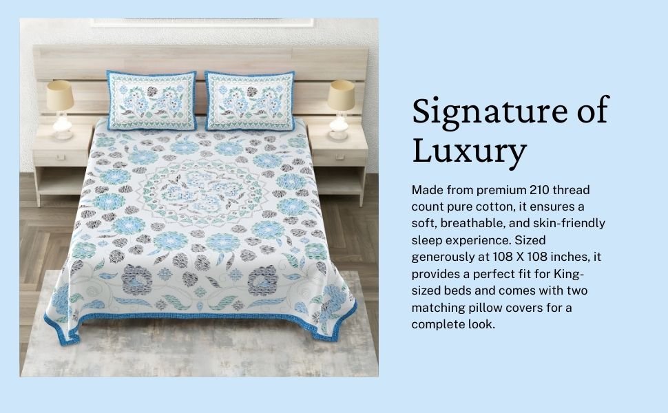 Blue Heaven Bedsheet