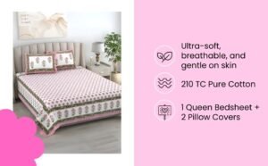 Pink Blossom Bloom Bedsheet