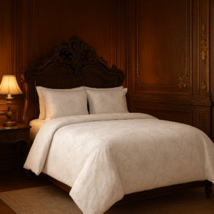 Black & White Floral Bedsheet