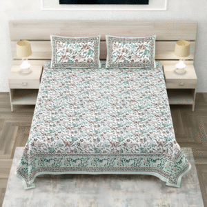 Amber Green Garden Bedsheet